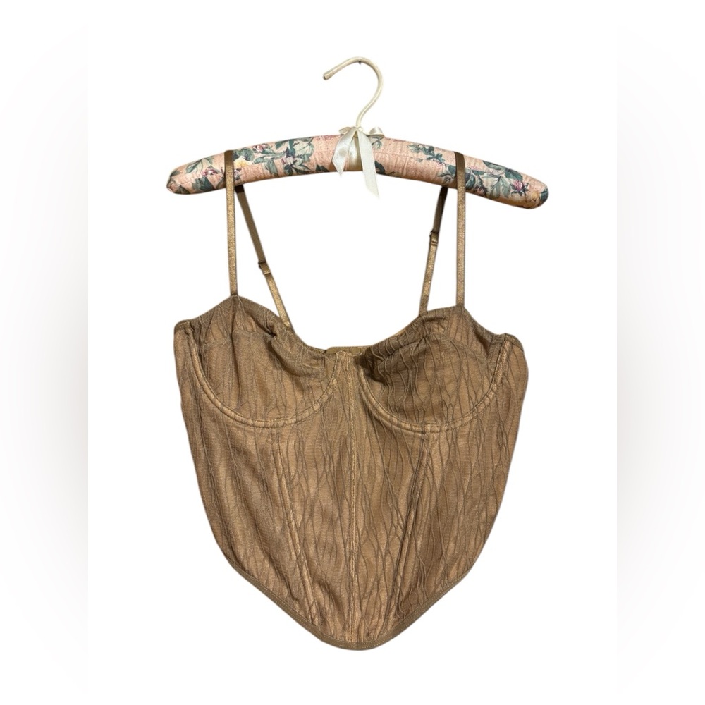 SHEIN NWT Tan Corset Camisole